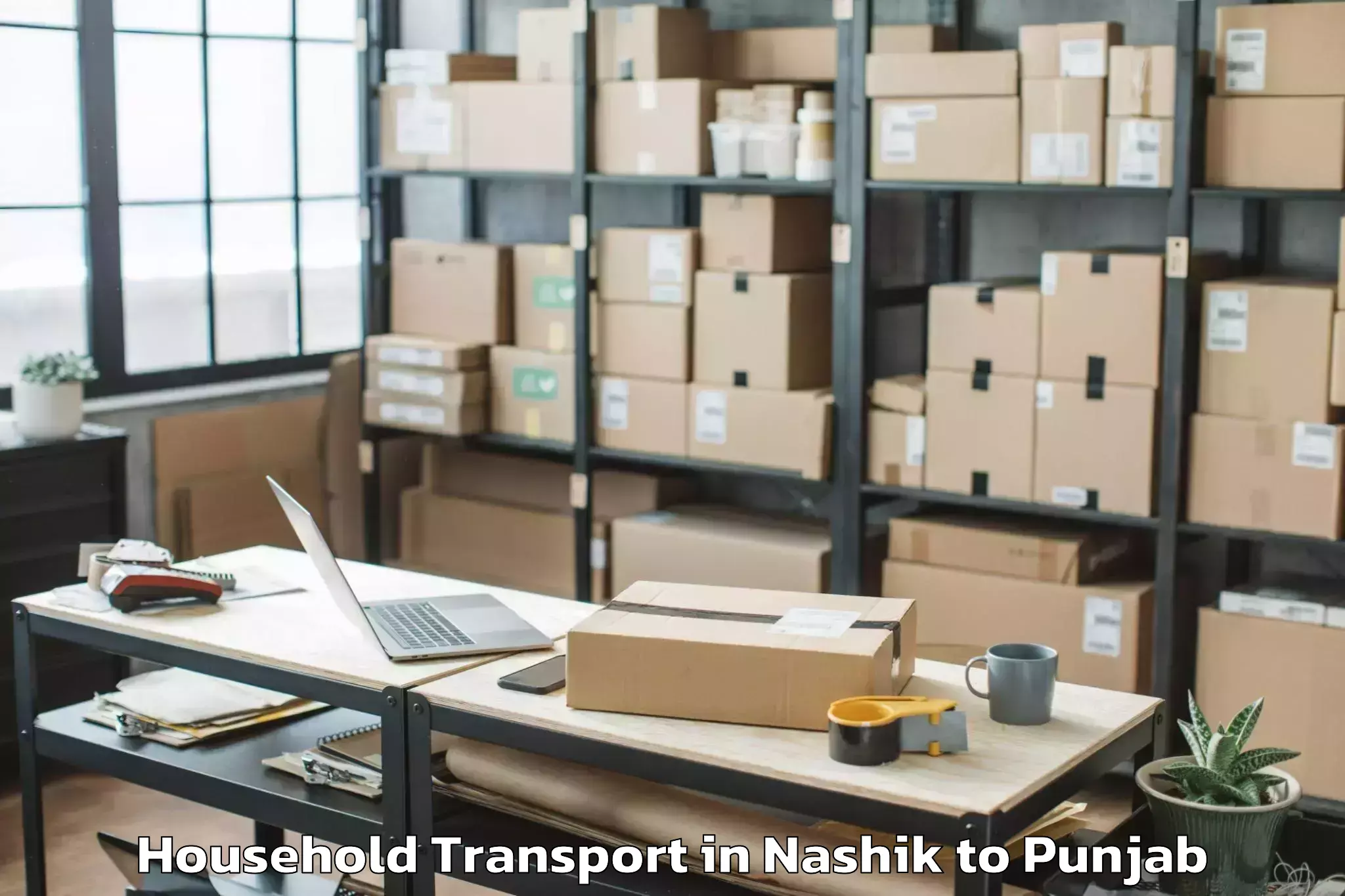 Reliable Nashik to Adampur Household Transport